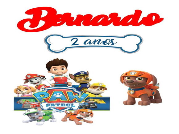 Arquivo de Corte Silhouette Topo de Bolo Patrulha Canina 1.