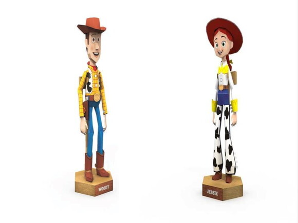 Arquivo em PDF : Sheriff Woody e Jessie Cowgirl Toy story.