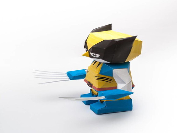 Arquivo em PDF : Wolverine em papel artesanal.