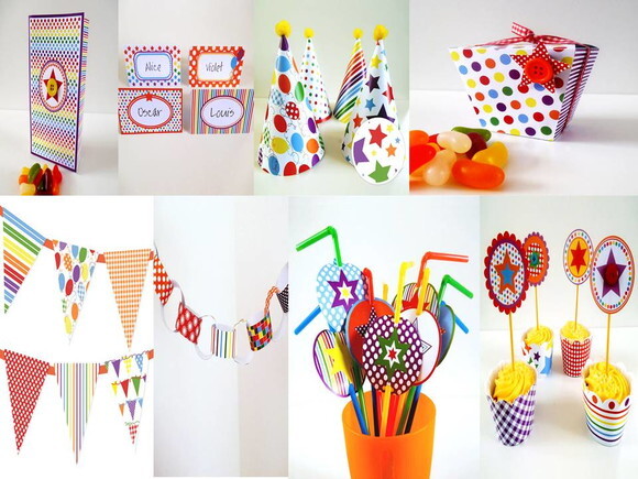 Kit Digital : Festa Multicolorida em PDF.