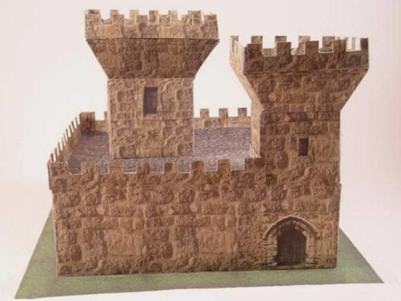Miniatura de Papel de um Castelo Medieval/ Papercraft 3d.