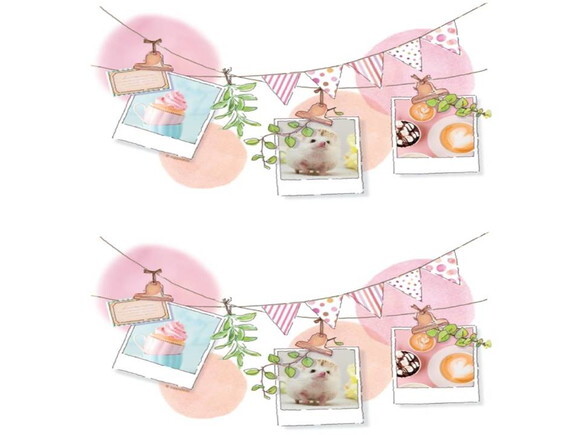 Papel Digital p/ Transfer Grinaldas de fotos p/ Tec. Claros.