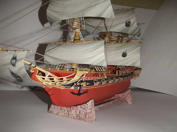 Navio A Rapariga Malvada Piratas do Caribe/ Papercraft 3d.