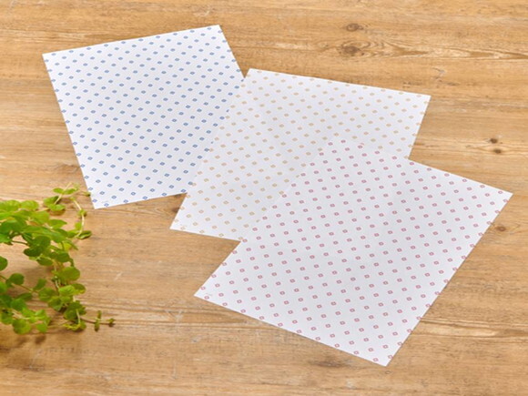 Papel digital padrão Geometria Dourado, Rosa-claro e Azul.
