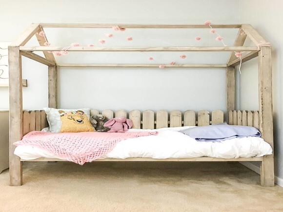 Projeto P/ Construir uma Cama Casinha de Criança Artesanal.