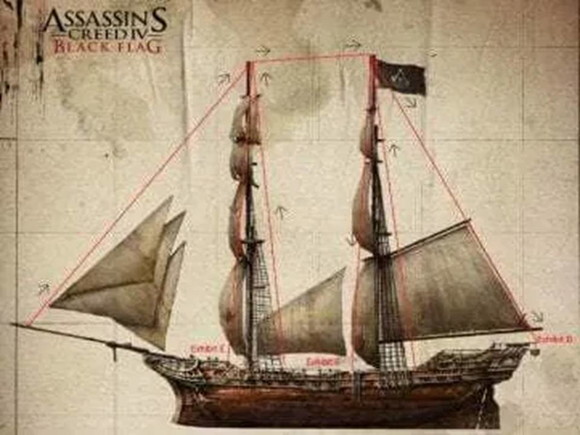 Projeto Papercraft 3d Navio Assassins Creed Jackdaw/Maquete.