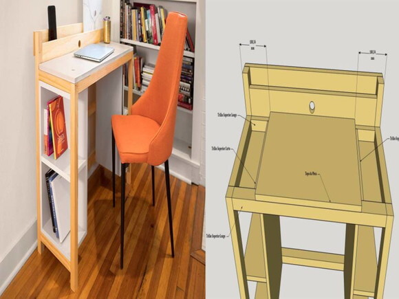 Projeto para Construir uma Mesa de Computador Artesanal. PDF