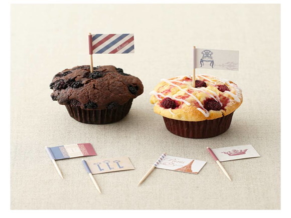 Topper de Bolo Cupcake Antiguidade Pastel em PDF.