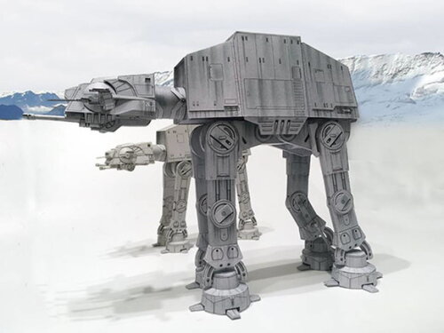 Arquivo de Corte : Nave AT-AT Walker Stars Wars em papel.