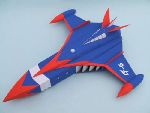 Arquivo de Corte : Nave espacial God Phoenix em papel.