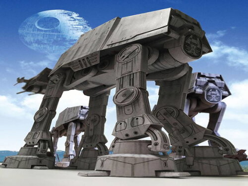Arquivo de Corte : Nave AT-AT Walker Stars Wars em papel.