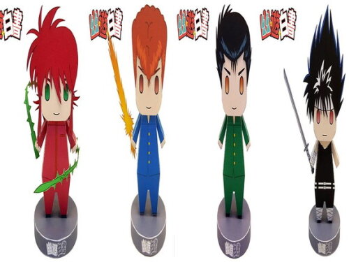 Arquivo de Corte : Personagens Yu Yu Hakusho em papel.