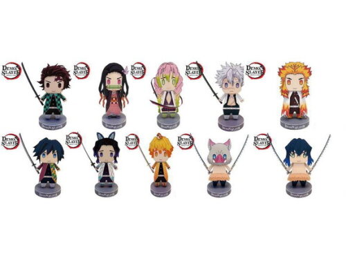 Arquivo de Corte : Personagens Demon Slayer em papel.