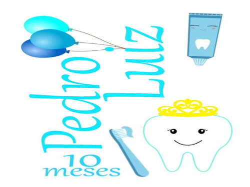 Arquivo de Corte : Topo de Bolo Primeiro Dentinho - Studio.