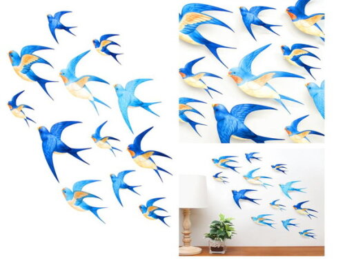 Arquivo de Corte Adesivos 3D de parede Pássaros de papel.
