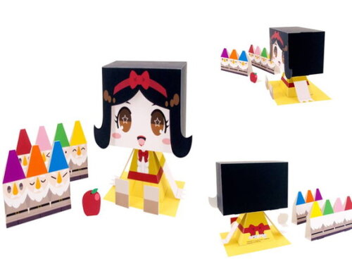 Arquivo de Corte Branca de Neve e os 7 anões em papel.