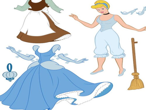 Arquivo de Corte Digital Princesa Cinderela/Papercraft.