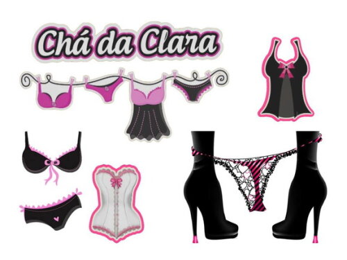 Arquivo de Corte Topo de Bolo Chá de Lingerie - Studio.