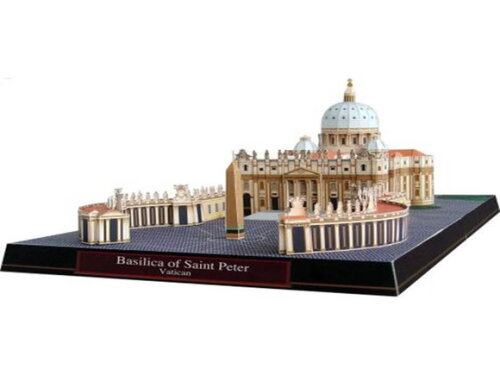 Basílica de São Pedro, Vaticano / Maquete 3D papercraft.