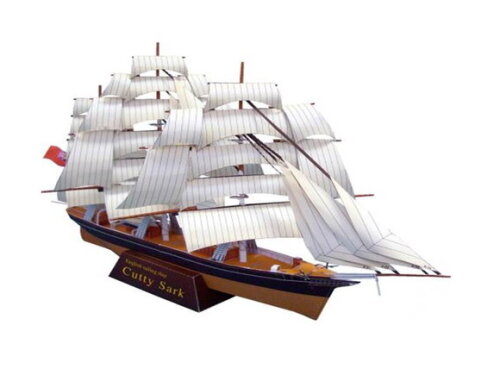 Barco a vela: Cutty Sark / Maquete Papercraft Digital.