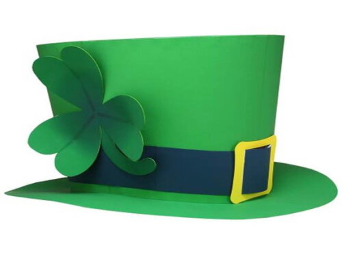 Chapéu de St.Patrick ( São Patrício) de papel/Papercraft 3d.