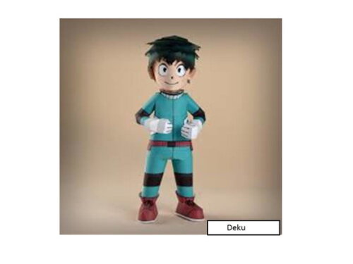 Deku de Papel My Hero Academia/ Papercraft 3d Digital.