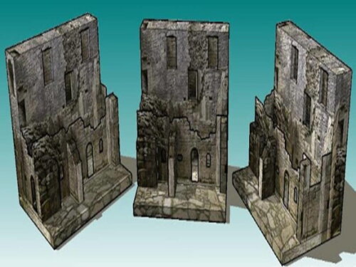 Diorama em papel : Ruína de uma Civilização antiga/ PDF.