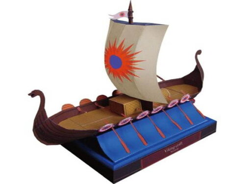 Embarcação viking / Papercraft Digital.