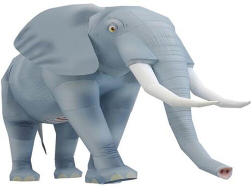 Elefante africano / Papercraft Digital.