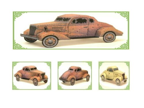 Miniatura de Papel Carro Assombrado Chevy de 1937/Papercraft
