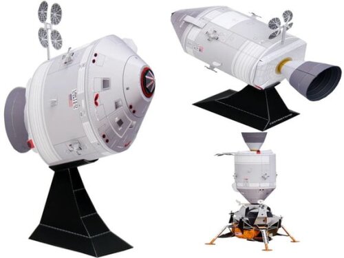 Miniatura de papel Módulo de Comando Apollo/ Papercraft 3d.