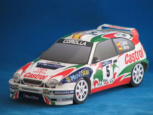 Miniatura em papel : Toyota Corolla WRC/ Papercraft 3d.