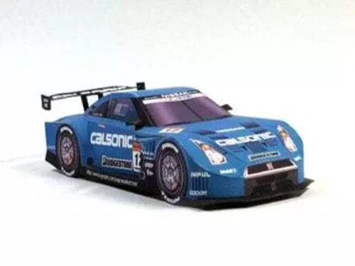 Modelo de papel Carro CALSONIC GT-R GT500.