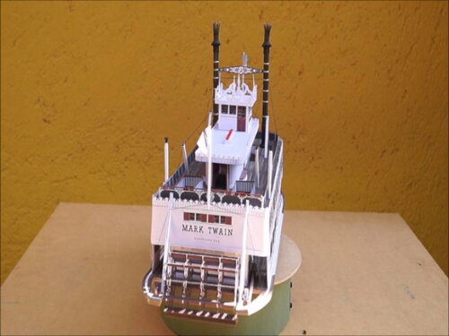 Modelo De Papel Barco Mark Twain Disney/ Maquete 3d.