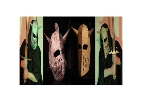 Papercraft de Papel Capacetes Medievais.