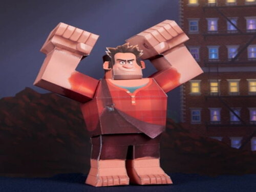 Papercraft Detona Ralph da Disney.