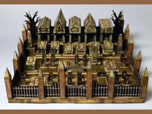 Papercraft do Cemitério RavensBlight/ Maquete 3d.