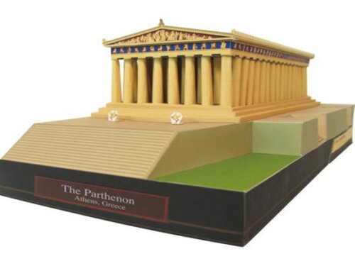 Parthenon, Grécia / Papercraft Digital.