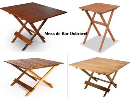 Projeto De Uma Mesa De Bar Dobrável/ PDF.
