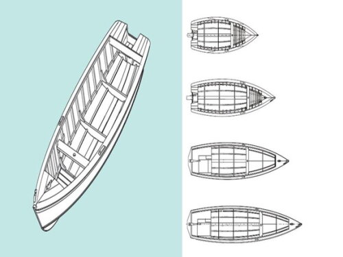 Projeto P/ Construir Barco de pesca artesanal em madeira.
