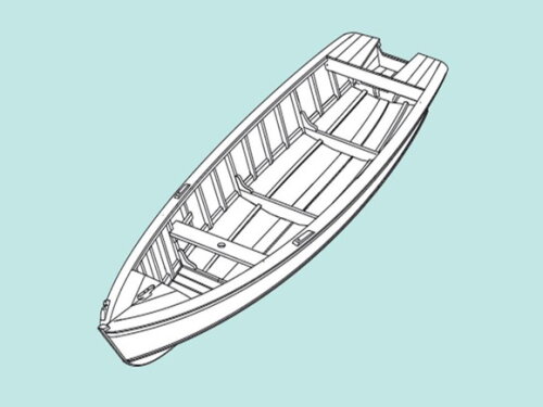 Projeto P/ Construir Barco de pesca artesanal em madeira.