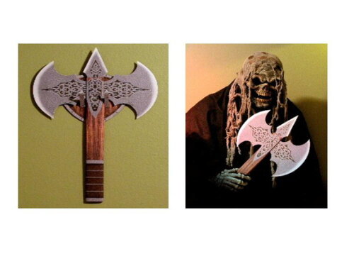 Projeto Machado Medieval Decorativo de Papel/ Papercraft 3d.