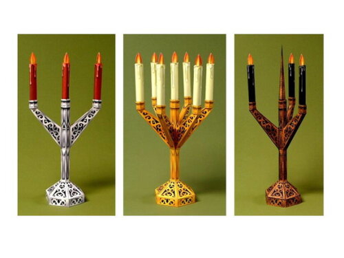Projeto Papercraft de Candelabros/ Maquete 3d.