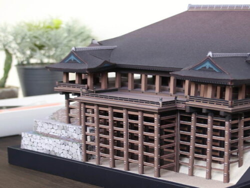 Templo Kiyomizu-dera, Japão / Maquete 3d Papercraft Digital.
