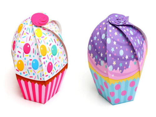 Arquivo de Corte : Caixa (Cupcake) em PDF.