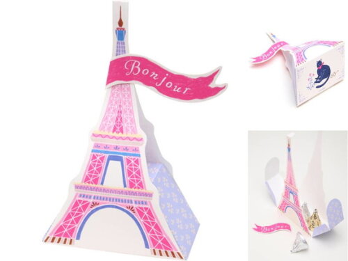 Arquivo de Corte : Caixa (Torre Eiffel) em PDF.