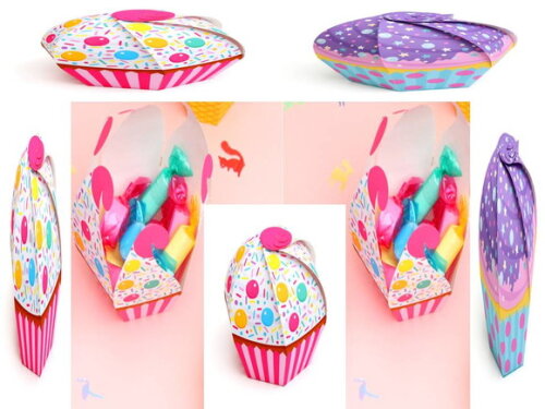 Arquivo de Corte : Caixa (Cupcake) em PDF.