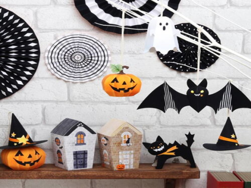 Arquivo de Corte : Decoração Festa Halloween em PDF.