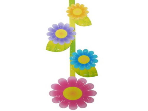 Arquivo de Corte : Decoração Suspensa de Flores em PDF.