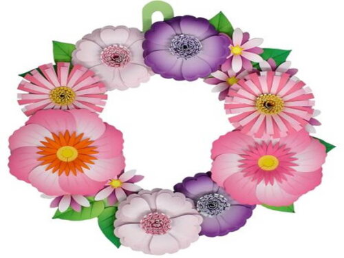 Arquivo de Corte : Guirlanda Floral em papel.